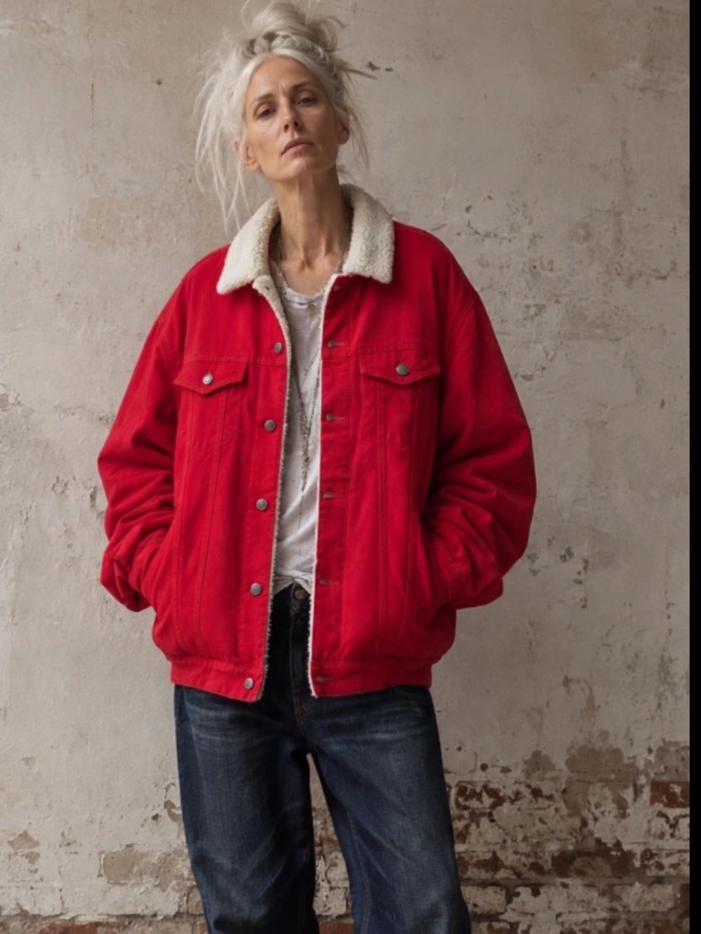 Sans Souci from TNT cotton Sherpa jacket